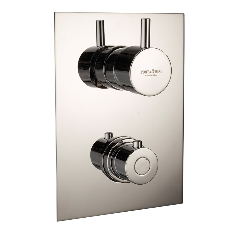 THERMO Termostatico doccia incasso con deviatore da una a cinque uscite finitura cromo