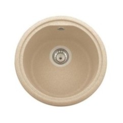 ATLANTIC 43.10 Lavello cucina tondo finitura microultragranit 70 black matt