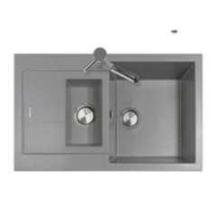 ELEGANCE 78.15 Lavello cucina a due vasche finitura ultrametal 44 nero