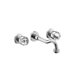 MY BIJOUX batteria per lavabo 3 fori ad incasso finitura cromo