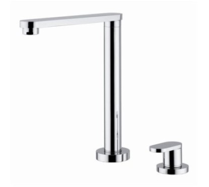 HI-TECH rubinetto monocomando lavello sottofinestra con canna abbattibile 200 mm