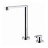 HI-TECH rubinetto monocomando lavello sottofinestra con canna abbattibile 200 mm