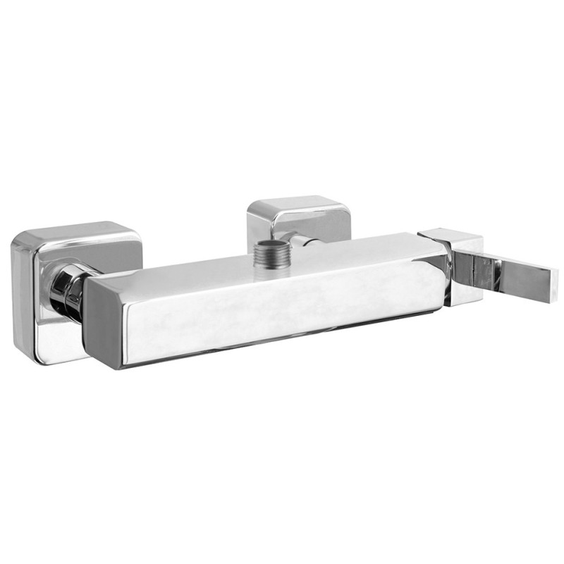 PRETTY Monocomando doccia esterno con attacco superiore finitura cromo spazzolato