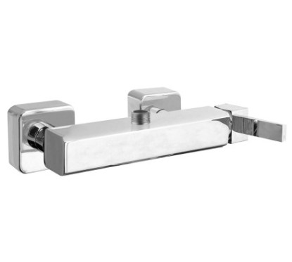 PRETTY Monocomando doccia esterno con attacco superiore finitura cromo spazzolato