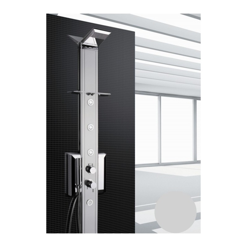 PRISMA pannello doccia monocomando 185 finitura satinato