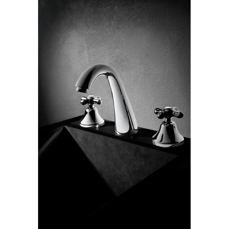 ERICE Batteria lavabo scarico 1”1/4 finitura cromo