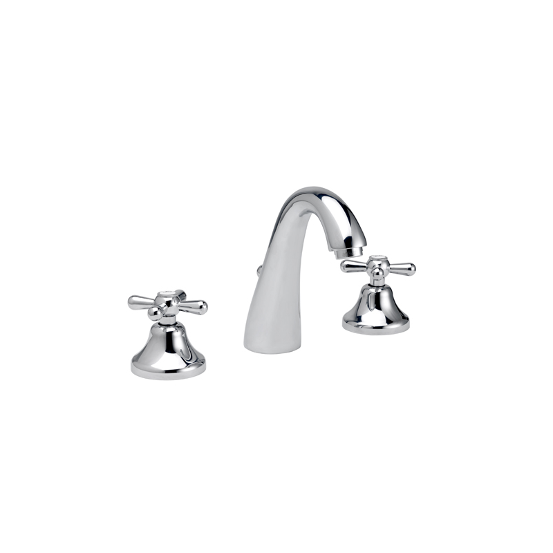 ERICE Batteria lavabo scarico 1”1/4 finitura cromo