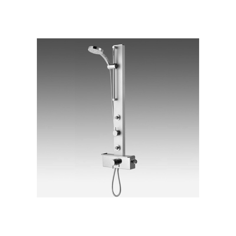 HYDRA pannello doccia con miscelatore monocomando finitura satinato