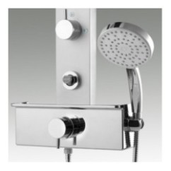 HYDRA pannello doccia con miscelatore monocomando finitura satinato