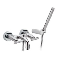 TILLY Gruppo vasca esterno con flessibile cm.150 e doccia duplex finitura cromo