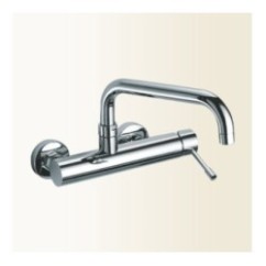 LINEA CUCINA miscelatore lavello a parete finitura nickel spazzolato