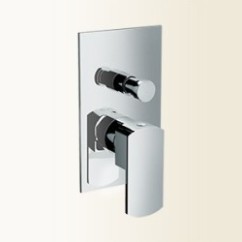 SOPHIE miscelatore monocomando vasca incasso con deviatore finitura nickel spazzolato