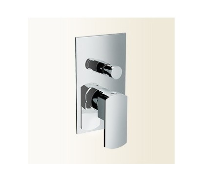 SOPHIE miscelatore monocomando vasca incasso con deviatore finitura nickel spazzolato