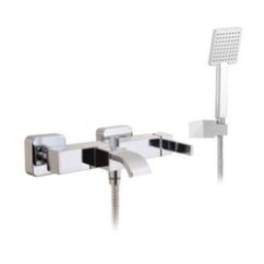 PRETTY Monocomando vasca esterno con kit doccia finitura cromo