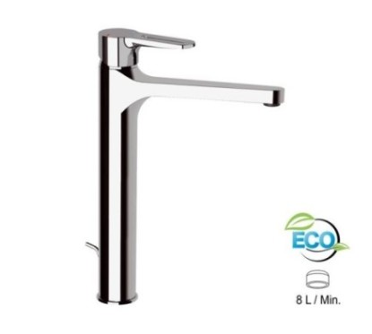 SMART ECO Miscelatore lavabo XL con scarico finitura cromo