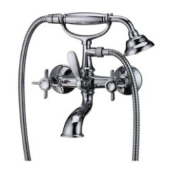 BIJOU gruppo vasca esterno con kit finitura cromo