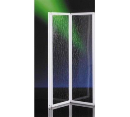 KETCH Pieghevole vasca finitura argento satinato 2 ANTE acrilico (misura 120 h.140)