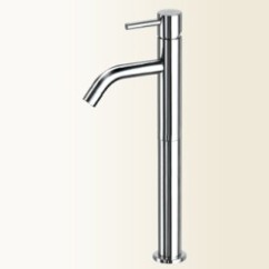 HEOS Miscelatore per lavabo con bocca curva con prolunga finitura  cromo