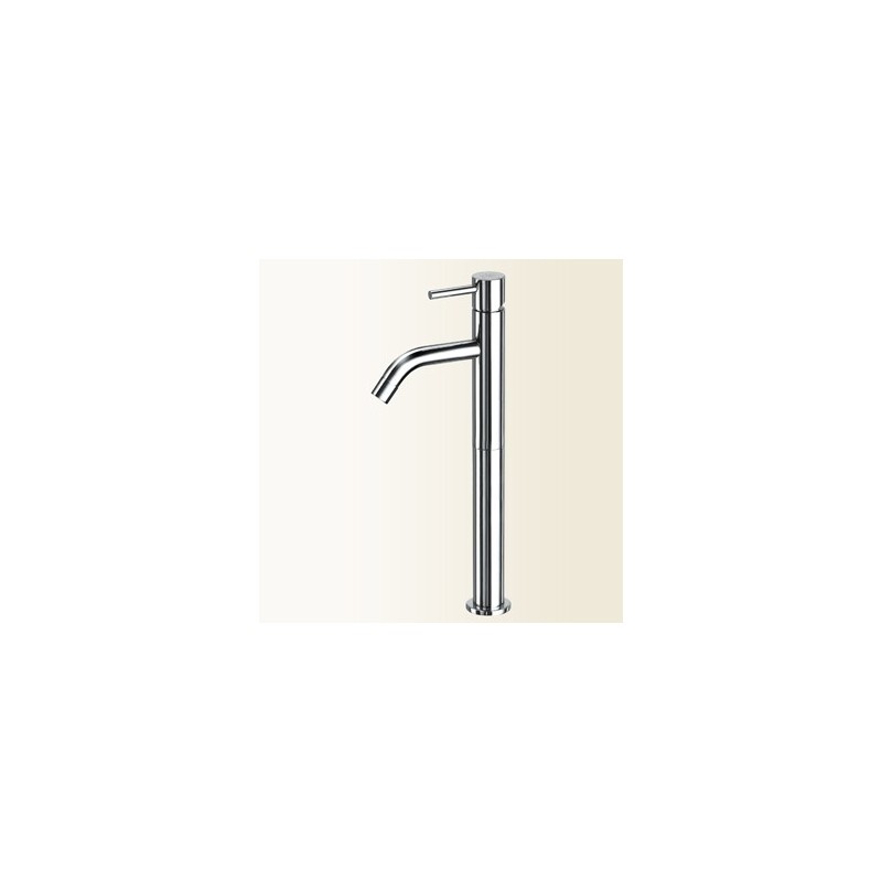 HEOS Miscelatore per lavabo con bocca curva con prolunga finitura  cromo