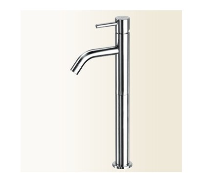 HEOS Miscelatore per lavabo con bocca curva con prolunga finitura  cromo