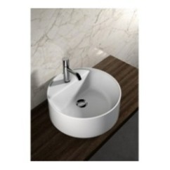 Lavabo tondo 45 da appoggio monoforo OL-LIL4245101