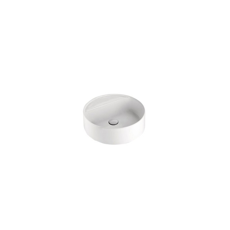 Lavabo tondo 45 da appoggio monoforo OL-LIL4245101