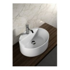Lavabo ovale 50 da appoggio monoforo OL-LIL42O5101