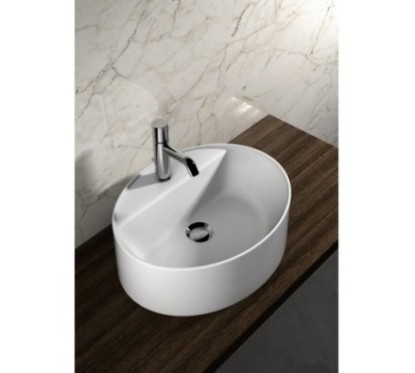 Lavabo ovale 50 da appoggio monoforo OL-LIL42O5101
