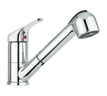 50 rubinetto cucina monocomando con doccia estraibile finitura cromo