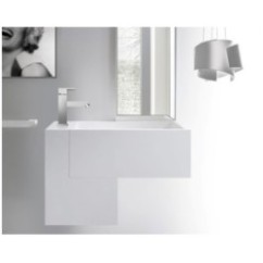 VICKY miscelatore monocomando lavabo con scarico automatico finitura cromo