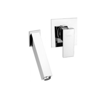 MANHATTAN monocomando lavabo a parete finitura vintage black