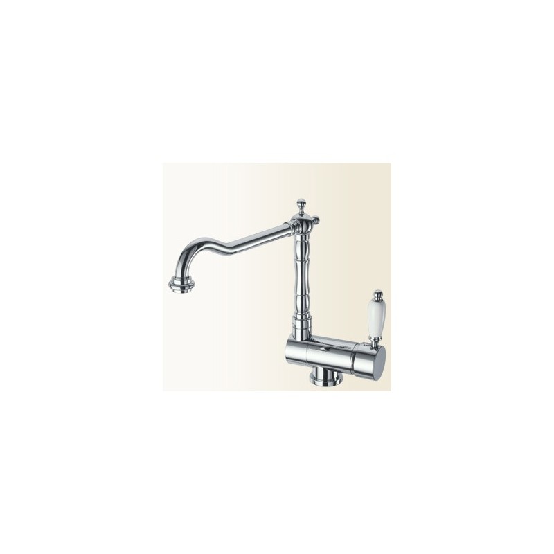 LINEA CUCINA miscelatore lavello sottofinestra con canna antica finitura cromo