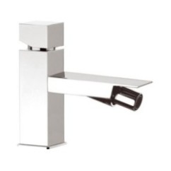 CUBE WATERFALL monocomando bidet senza scarico finitura cromo