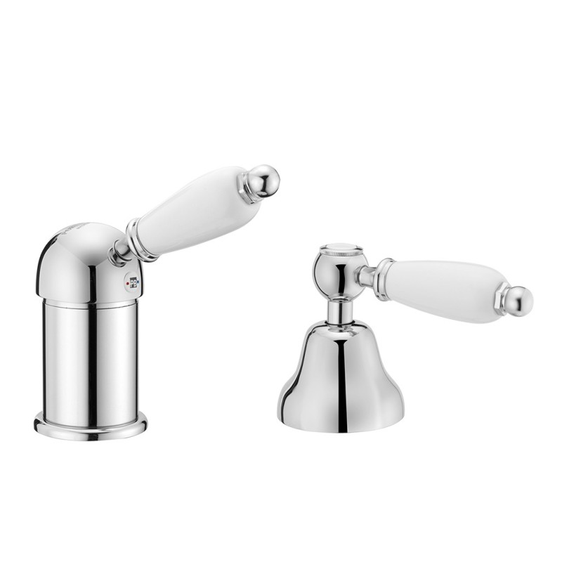 NEW OLD Monocomando bordo vasca con deviatore finitura dorato