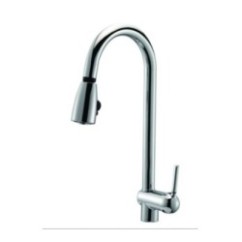 FLEX monocomando per lavello con doccia finitura cromo