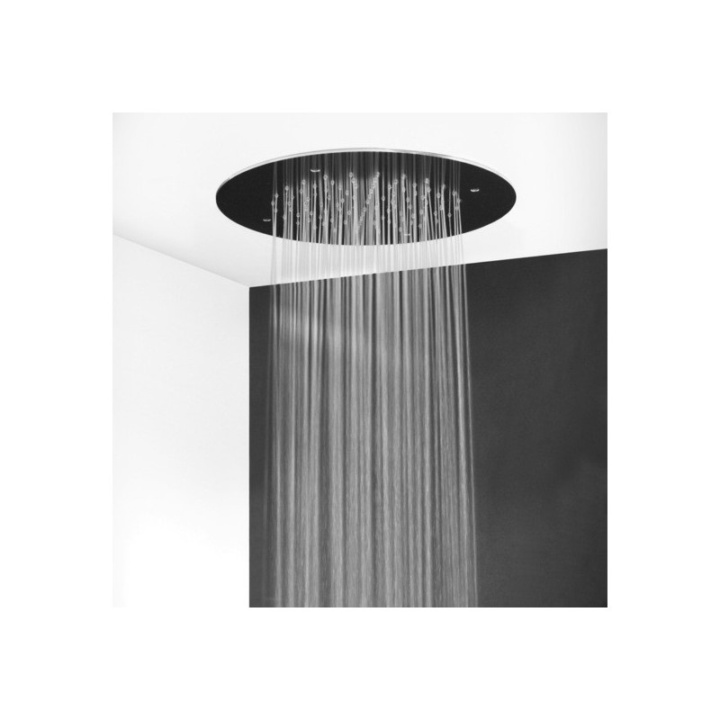 Soffione doccia ad  incasso tondo diam.300 in acciaio inox finitura satinato - circle 1600