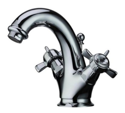 BIJOU monoblocco lavabo con scarico 1 pollice 1/4 finitura cromo-oro