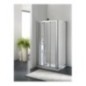 ZENITH DOOR Porta 3 ante scorrevoli finitura bianco 100 cm trasparente (misura 94/100 h.185)