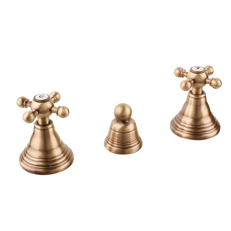 OLD FASHION Combinazione bidet con scarico finitura bronzato