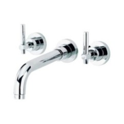 ROAMING MONOLEVA batteria lavabo a parete finitura cromo