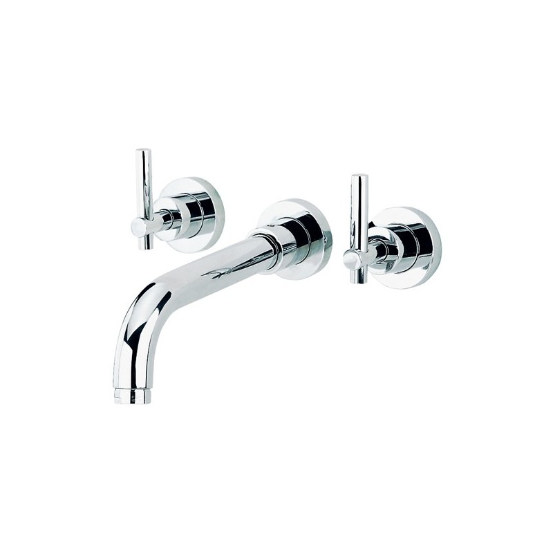 ROAMING MONOLEVA batteria lavabo a parete finitura cromo