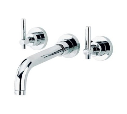 ROAMING MONOLEVA batteria lavabo a parete finitura cromo