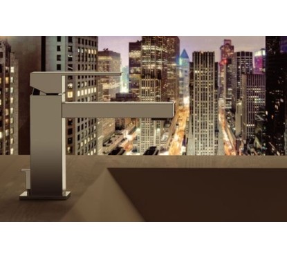 SKYLINE monocomando lavabo con scarico finitura cromo