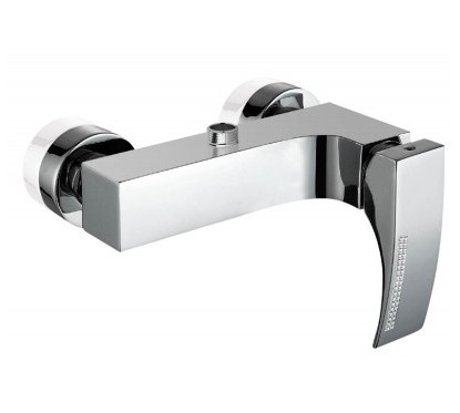 CRYSTAL Monocomando doccia esterno con attacco superiore finitura cromo