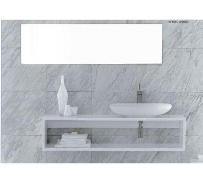 CLEAR lavabo semi ovale da appoggio/sospeso 66 cm
