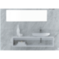 CLEAR lavabo semi ovale da appoggio/sospeso 66 cm