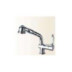 LINEA CUCINA miscelatore per lavello con doccetta estraibile finitura vecchio bronzo