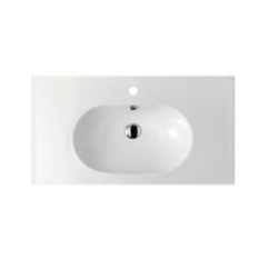 EDEN lavabo sospeso cm 90  monoforo+portasalviette frontale