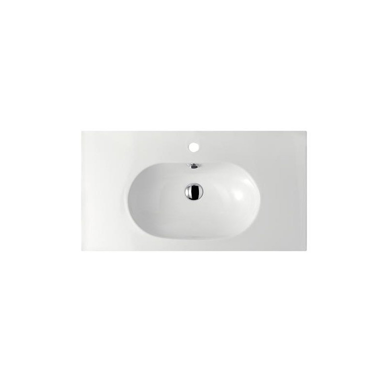 EDEN lavabo sospeso cm 90  monoforo+portasalviette frontale