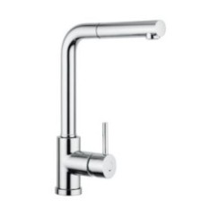 VEMIXEXTL miscelatore monocomando con doccia estraibile finitura cromo/ultrametal 44 nero